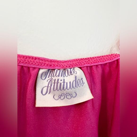 Vintage fembot furry fuzzy nightie lingerie slip barbiecore Barbie intimates - Picture 3 of 9